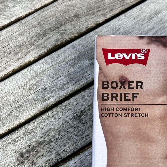 Levi’s 4 Pack Boxer Brief For Mens Size L High Comfort Cotton Stretch Large New - Picture 15 of 16